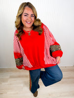 Spicy Striped Leopard Top