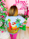 QOS- Vintage Beach Santa Sweatshirt