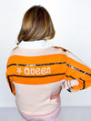 Queen of Sparkles- Queen Pencil Button Up Cardigan