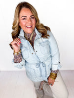 Risen- Juliette Zip Up Denim Jacket