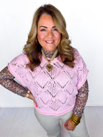 Cozy In Pink Sweater Top