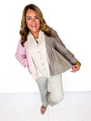 Brownie and Blush Button Down