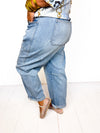 Risen- Wren High Rise Barrel Cargo Jeans