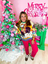 QOS- Vintage Cowboy Santa Sweatshirt ￼