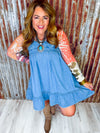 Buckle Up Buttercup Denim Dress
