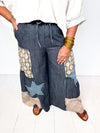 Gracie Wide Leg Patchwork Pants
