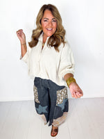 Jackie Textured Button Down Top