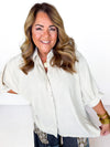 Jackie Textured Button Down Top