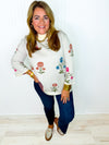 Hello Blooms Sweater