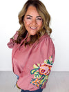 Brooke Floral Embroidered Top