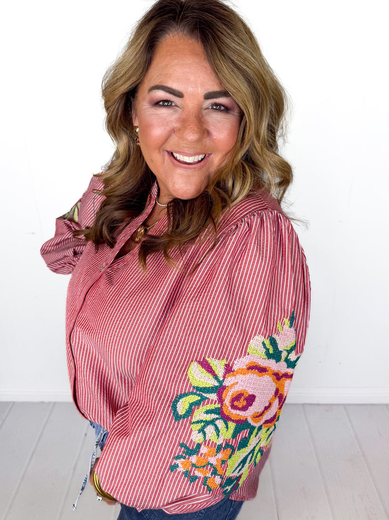 Brooke Floral Embroidered Top