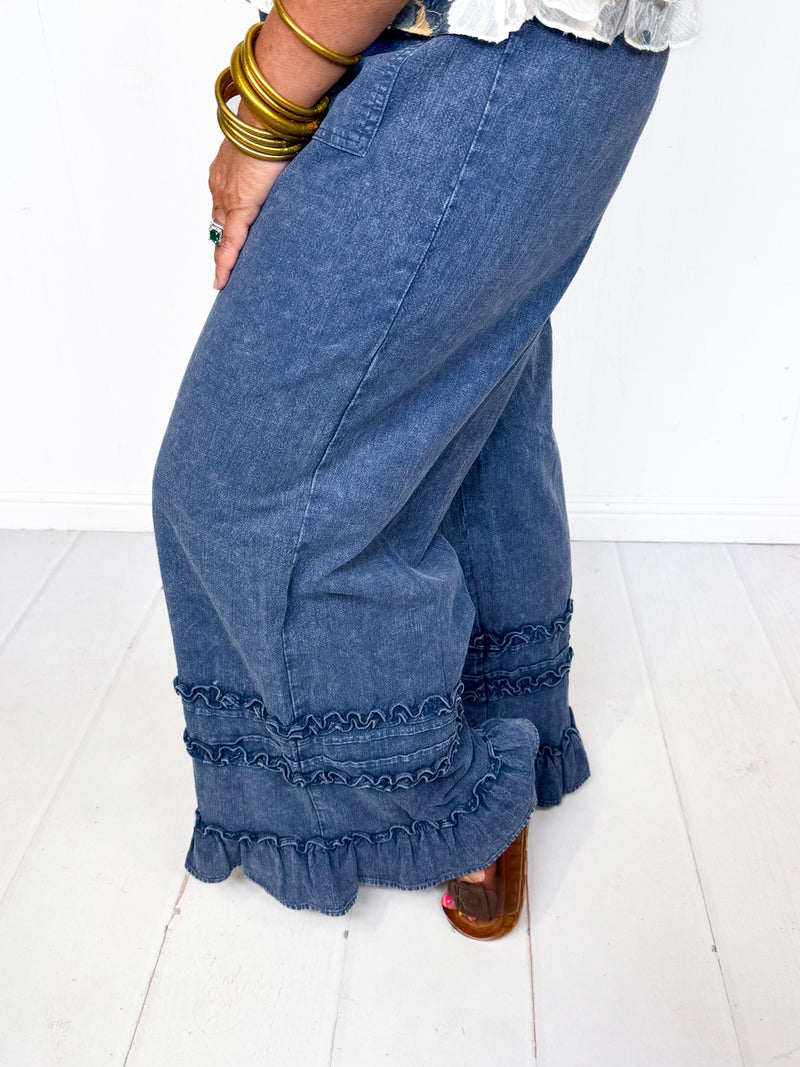 Diana Wide Leg Denim Pants