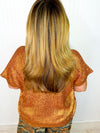 Desert Flame Metallic Top