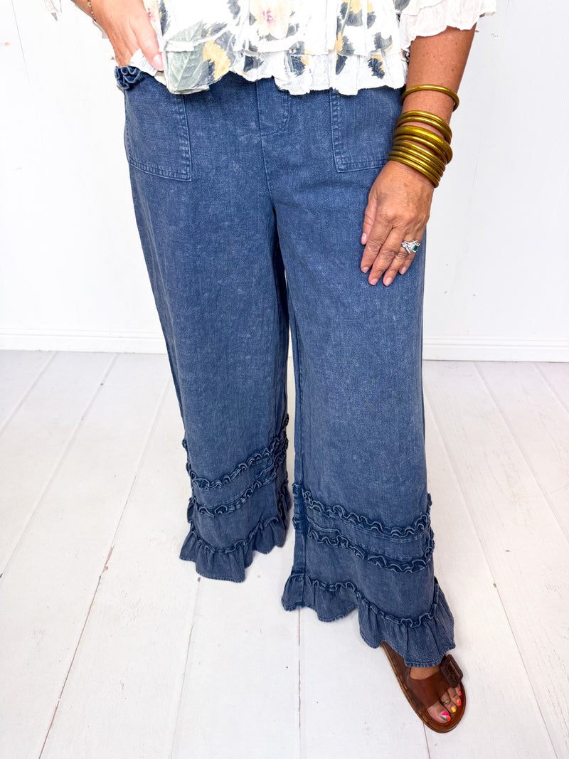 Diana Wide Leg Denim Pants