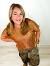 Desert Flame Metallic Top