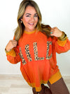 Wild Side Pullover- Burnt Orange