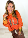 Wild Side Pullover- Burnt Orange