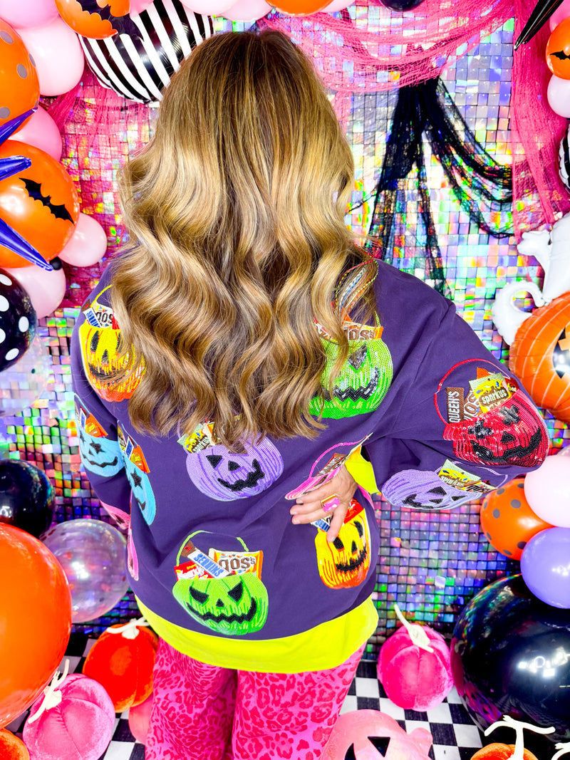 QOS- Candy In Halloween Basket Sweatshirt