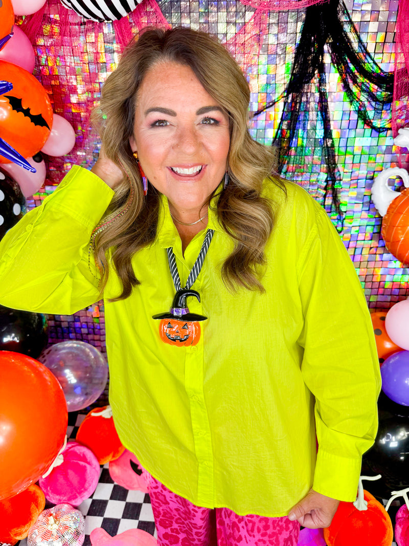 Ghoulish Glow Button Down