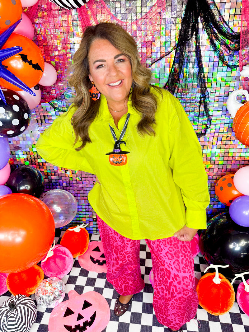 Ghoulish Glow Button Down