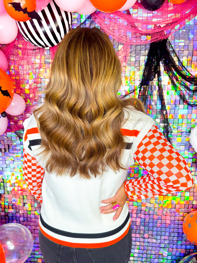QOS- Stripe Trick or Treat Top