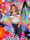 QOS- Stripe Trick or Treat Top