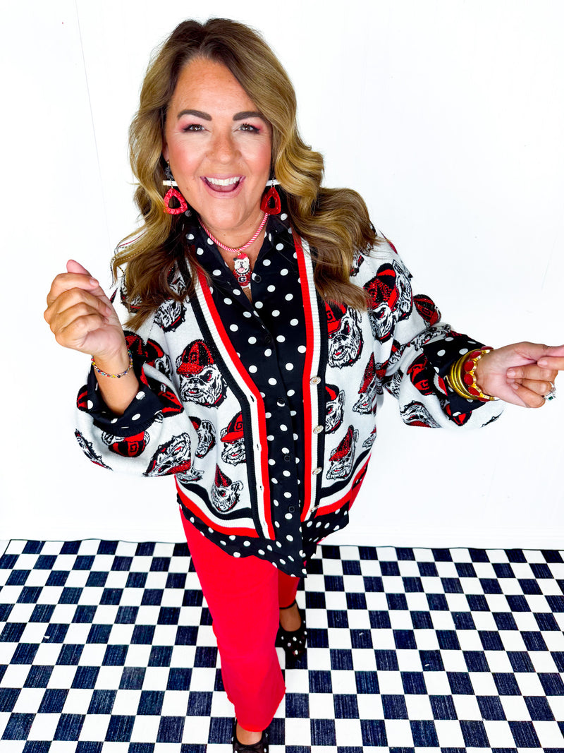Kathryn Button Down- Polka Dot