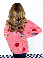 QOS- Licensed UGA- Icon Stripe Button Down
