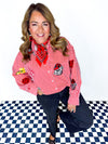 QOS- Licensed UGA- Icon Stripe Button Down