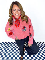 QOS- Licensed UGA- Icon Stripe Button Down