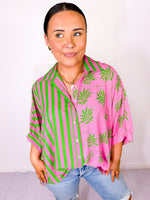 Seaside Sorbet Button Down Top
