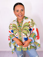 Palm Coast Button Down Top