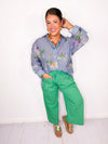 Bloom Into May Button Down Top