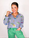 Bloom Into May Button Down Top