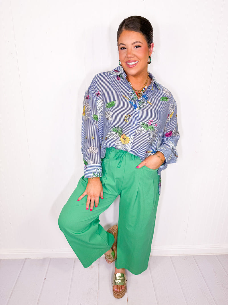 Bloom Into May Button Down Top