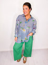 Bloom Into May Button Down Top
