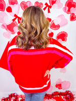 Queen of Sparkles- Red Stupid Cupid Sweater