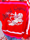 Queen of Sparkles- Red Stupid Cupid Sweater