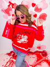 Queen of Sparkles- Red Stupid Cupid Sweater