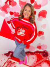 Queen of Sparkles- Red Stupid Cupid Sweater