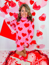 Brianna Cannon- Red Hearts and Pearls Sweater Tunic/Dress