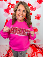 Heart Breaker Pullover- Pink