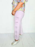 Loving Lilac Bow Jeans