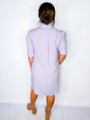 Adrienne- Callie Seersucker Shirt Dress