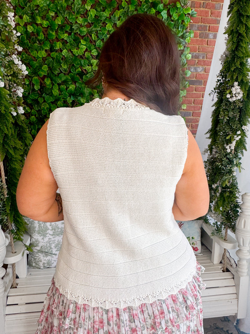 Living Hope Sleeveless Cardigan