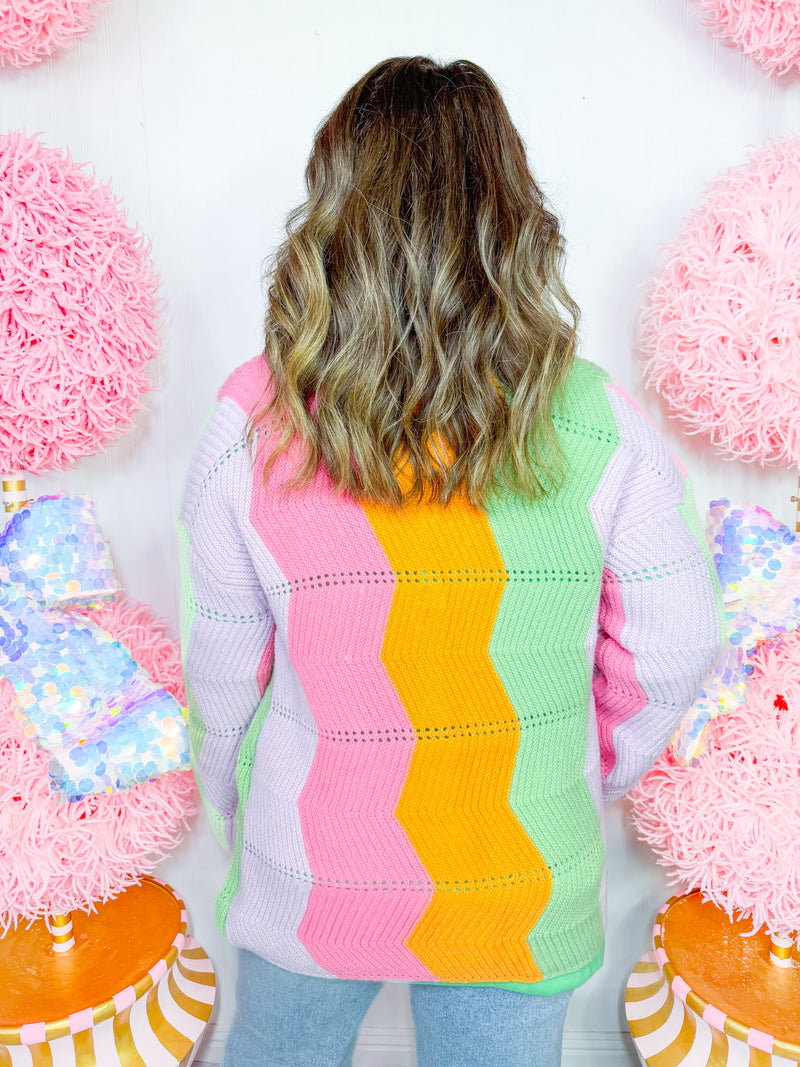 Boho Bliss Rainbow Cardigan