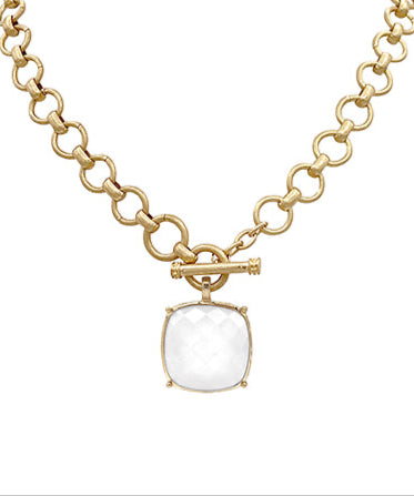 Summer Glimmer Necklace- White