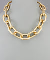 Golden Mermaid Chain Link Necklace