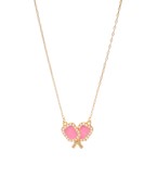 Pink Paddle Necklace