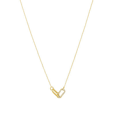 Gold and Lock Necklace